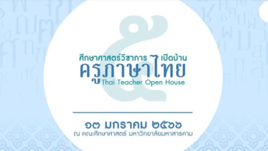 ขอเชิญร่วมกิจกรรมสัปดาห์เปิดบ้านครูภาษาไทย แบบทดสอบวัดความรู้ทางภาษาไทย ในระดับประถมศึกษา มัธยมศึกษา และประเภทประชาชน จัดทำโดยคณะศึกษาศาสตร์ มหาวิทยาลัยมหาสารคาม